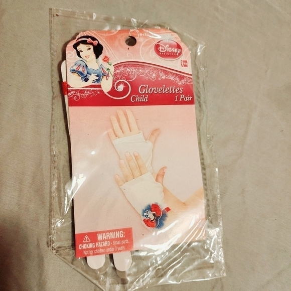 Lot of 3 NWT Disney Snow White Glovelettes Headband Body Jewelry Dress Up NEW - Picture 2 of 13